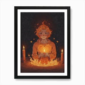 Heart Of Fire 54 Art Print