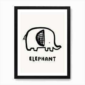 Elephant Art Print