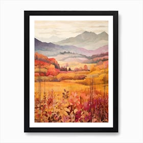 Autumn National Park Painting Pyrenees National Park 4 Art Print