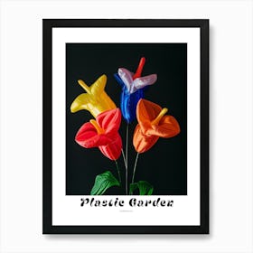 Bright Inflatable Flowers Poster Gloriosa Lily 1 Art Print