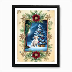 Christmas Dog 1 Art Print