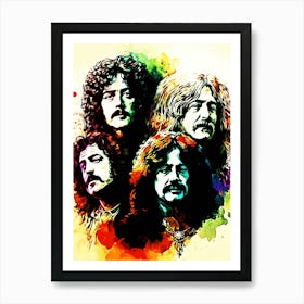 Led Zeppelin band music Art Print