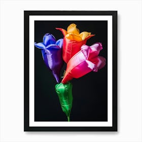 Bright Inflatable Flowers Canterbury Bells 2 Art Print