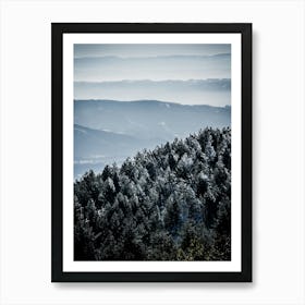 Winter In The Mountains Art Print