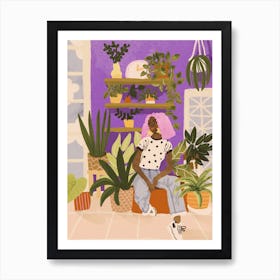 Botanical Lady Art Print