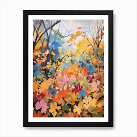 Autumn Gardens Painting Royal Botanic Garden Melbourne 4 Art Print