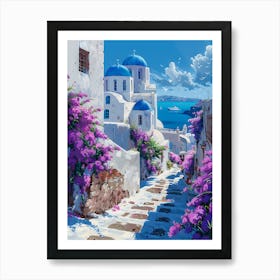 Beautiful Santorini Greece Wall Art 19 Art Print