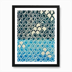 Blue Scales Art Print