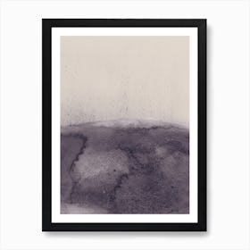 Abstract navy watercolor Art Print