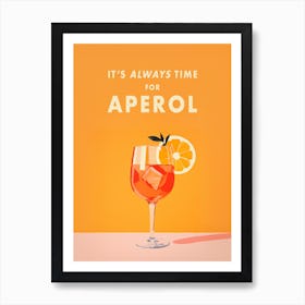 Matisse Inspired Always Time For Aperol Spritz Italy Poster Art Print