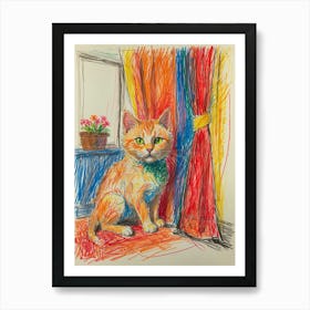 Orange Tabby Cat 2 Art Print
