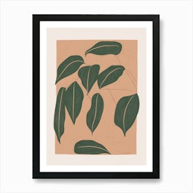 Tropical Leaves 1 Art Print