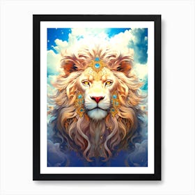 Lion In The Sky 6 Art Print