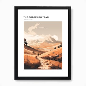 The Colorado Trail Usa 2 Hiking Trail Landscape Poster Art Print