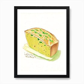 Split Pea Bread Bakery Product Quentin Blake Illustration Art Print