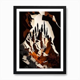 Göreme National Park Turkey Cut Out Paper Art Print