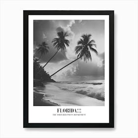 Taylor Swift Florida Ttpd Swifie Merch Black And White Art Print