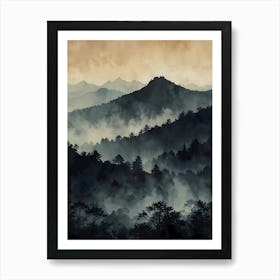 Asian Landscape Painting 44 Art Print