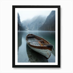 Boat On The Lake Art Print