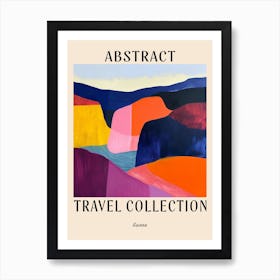 Abstract Travel Collection Poster Guinea 2 Art Print