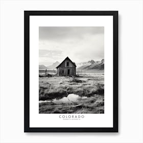 Poster Of Colorado, Black And White Analogue Photograph 1 Art Print