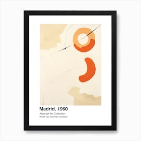 World Tour Exhibition, Abstract Art, Madrid, 1960 7 Art Print