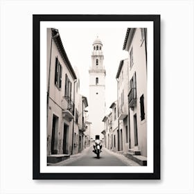 Saint Tropez, France, Black And White Old Photo 1 Art Print