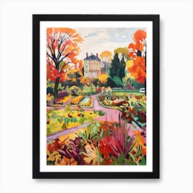 Autumn Gardens Painting Kew Gardens London 8 Art Print