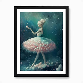 Marshmallow Ballerina Art Print