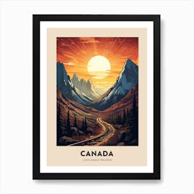 Long Range Traverse Canada 2 Vintage Hiking Travel Poster Art Print