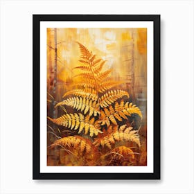 Autumn Fern Painting 4 Art Print