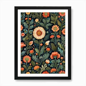 William Morris Floral Pattern 1 Art Print