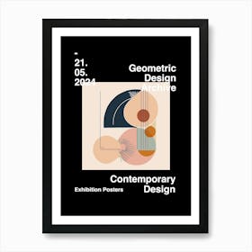 Geometric Design Archive Poster 05 Art Print