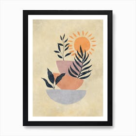 Sun And Plants 5 Art Print