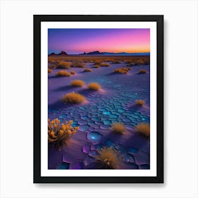 Mirage Of The Enchanted Desert V4 Art Print