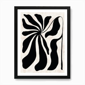 Flower In Black And White 1 Art Print