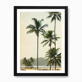 Patnem Beach Goa India Vintage Art Print
