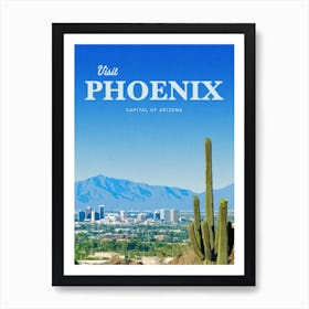 Phoenix Cityscape Art Print