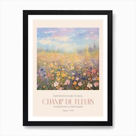 Champ De Fleurs, Floral Art Exhibition 02 Affiche