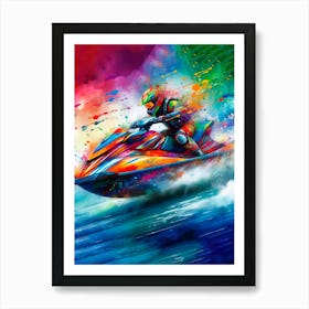 Jet Ski Rider 1 Art Print