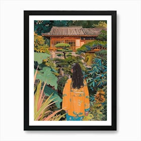 In The Garden Ginkaku Ji Temple Gardens Japan 4 Art Print