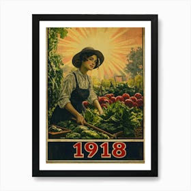 Aihrgdesign A Vintage Wartime Poster Promoting Victory Garden B4e90b3e A3ec 4e1c A094 Ed3064611244 2 Art Print