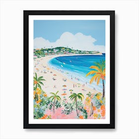 Orient Bay Beach, St Martin, Matisse And Rousseau Style 1 Póster