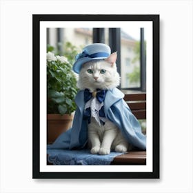 Victorian Cat 9 Art Print