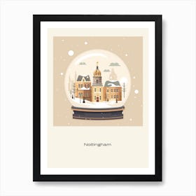 Nottingham United Kingdom 2 Snowglobe Poster Art Print