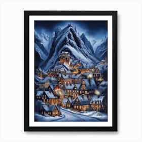 Christmas Village Art Print