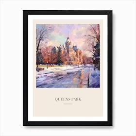 Queens Park Toronto Canada Vintage Cezanne Inspired Poster Art Print