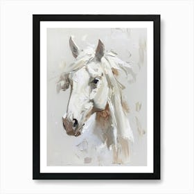 White Horse Art Print