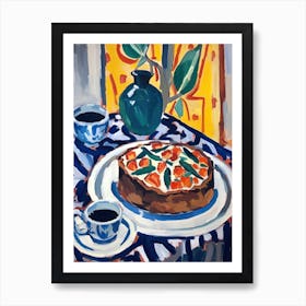 Hazelnut Cake Painting 1 Art Print