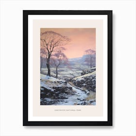 Dreamy Winter National Park Poster  Dartmoor National Park England 3 Art Print